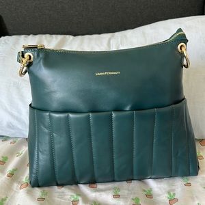 LUANA FERRACUTI LEATHER HANDBAG PURSE BRAND NEW